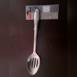 NWT OXO STEEL SLOTTED SERVING SPOON